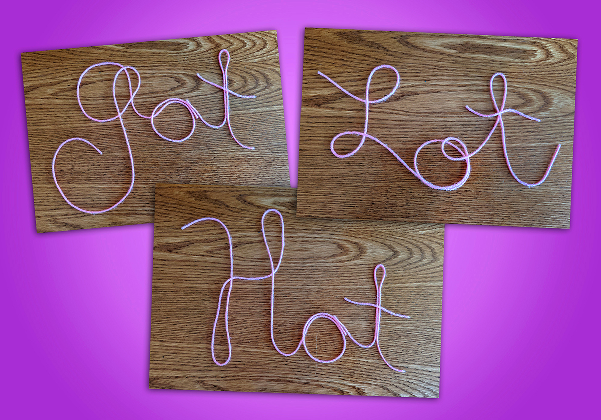 Spelling with Craft Supplies