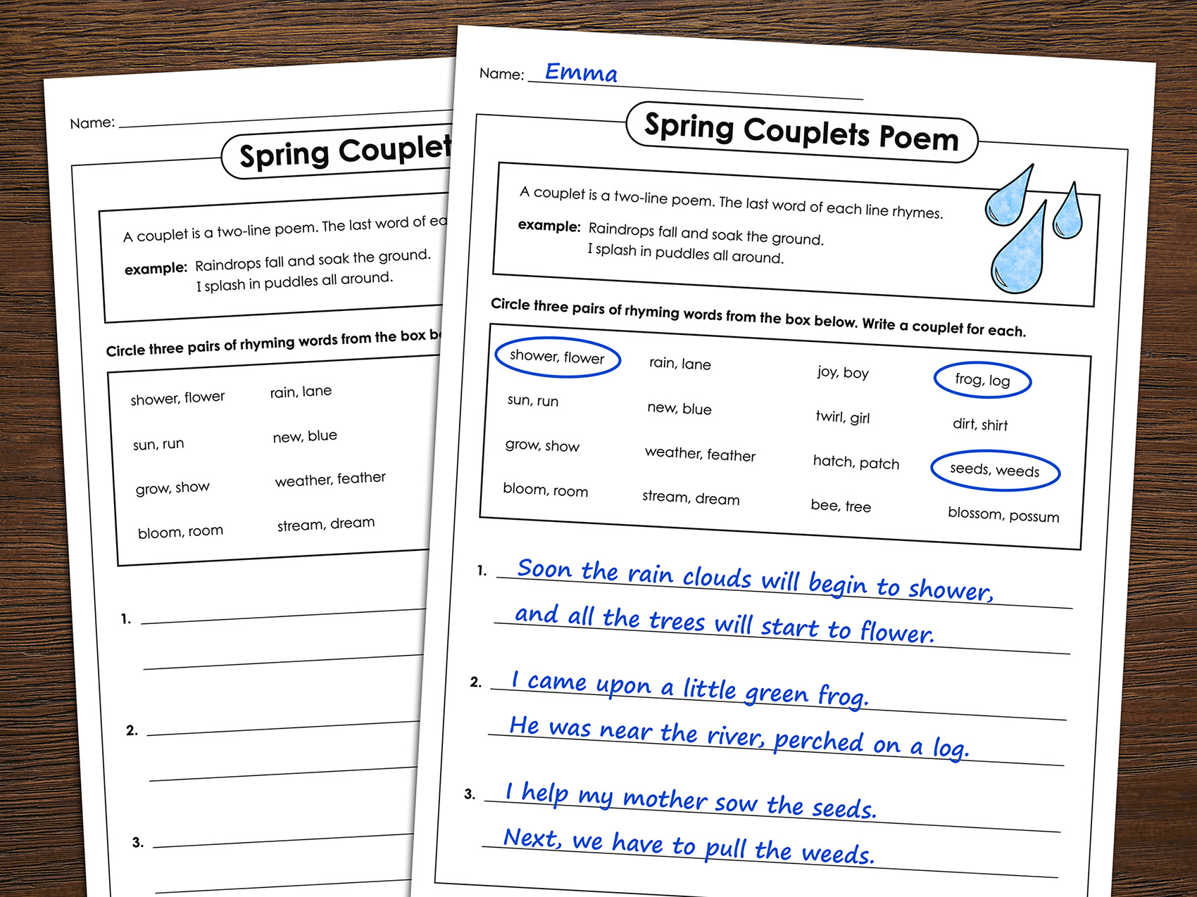 Spring Couplets Poem