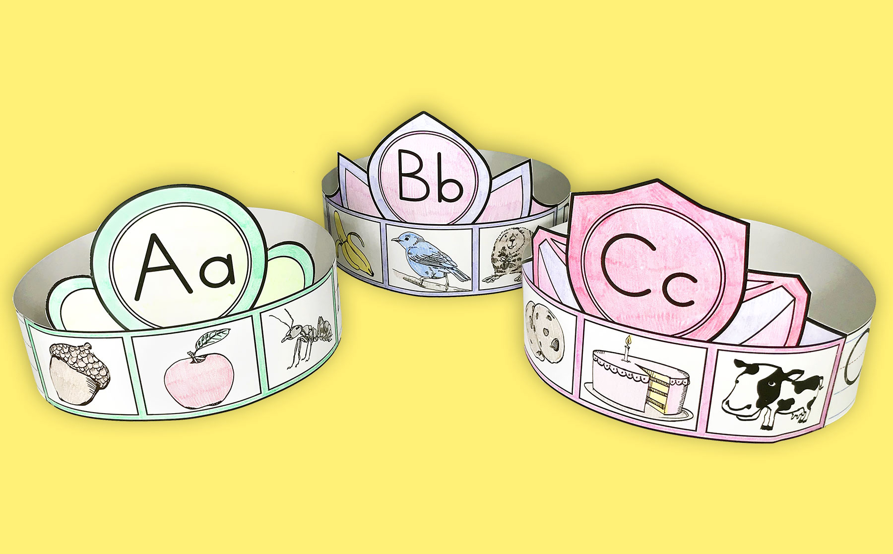Alphabet Crowns