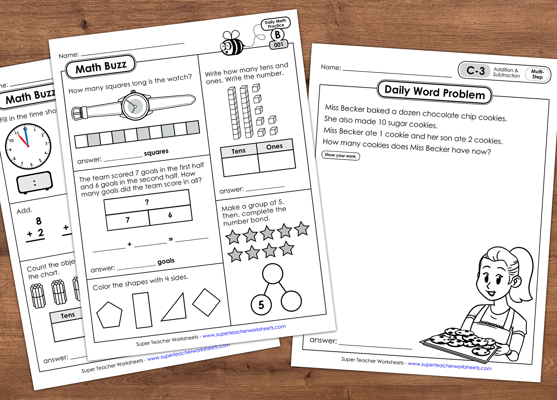 Daily Math Practice Activities