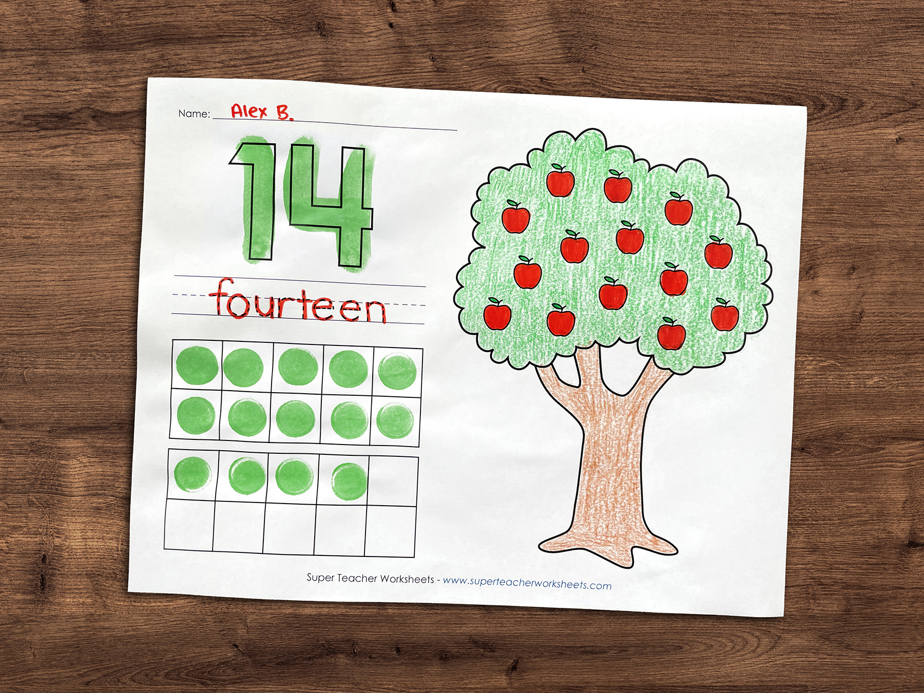 Autumn Counting Mats from Eleven to Twenty 