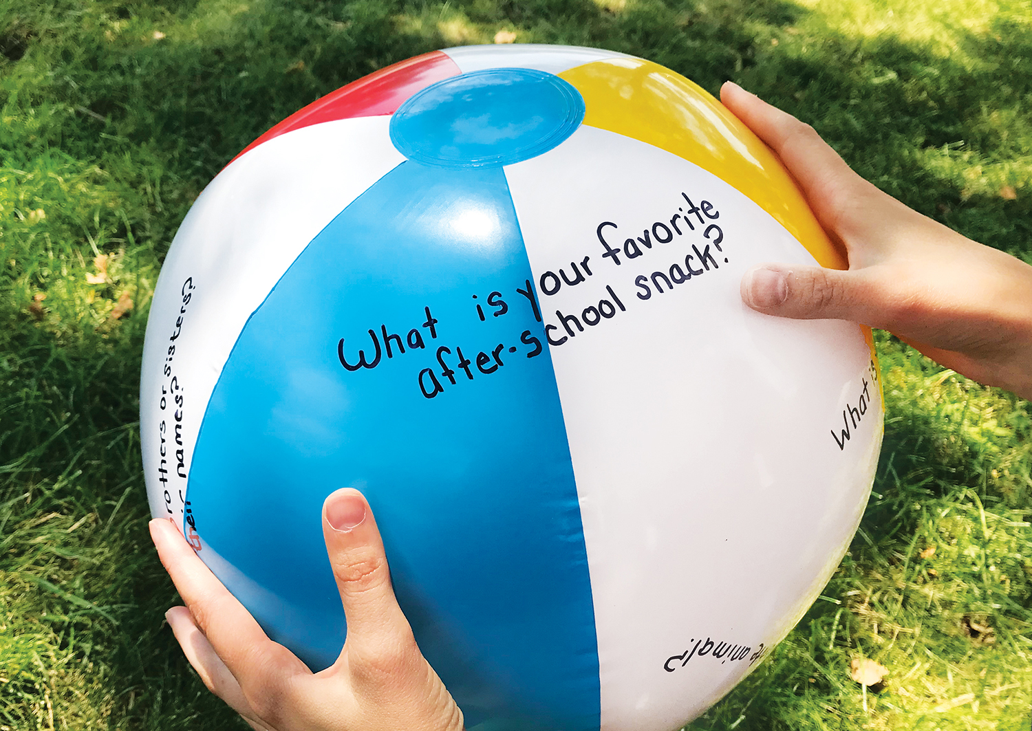 Beach Ball Icebreaker Game