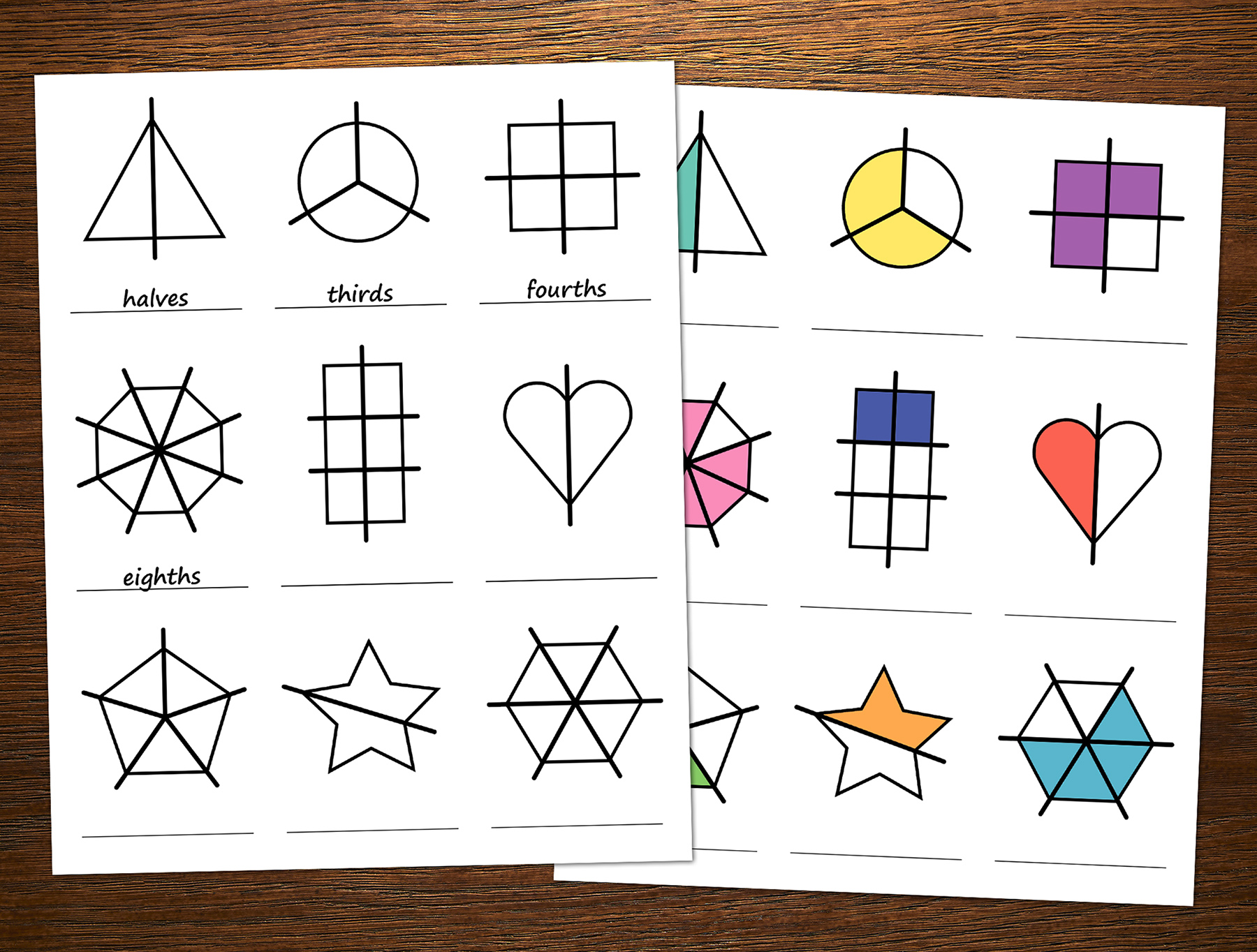 Fractions of Shapes