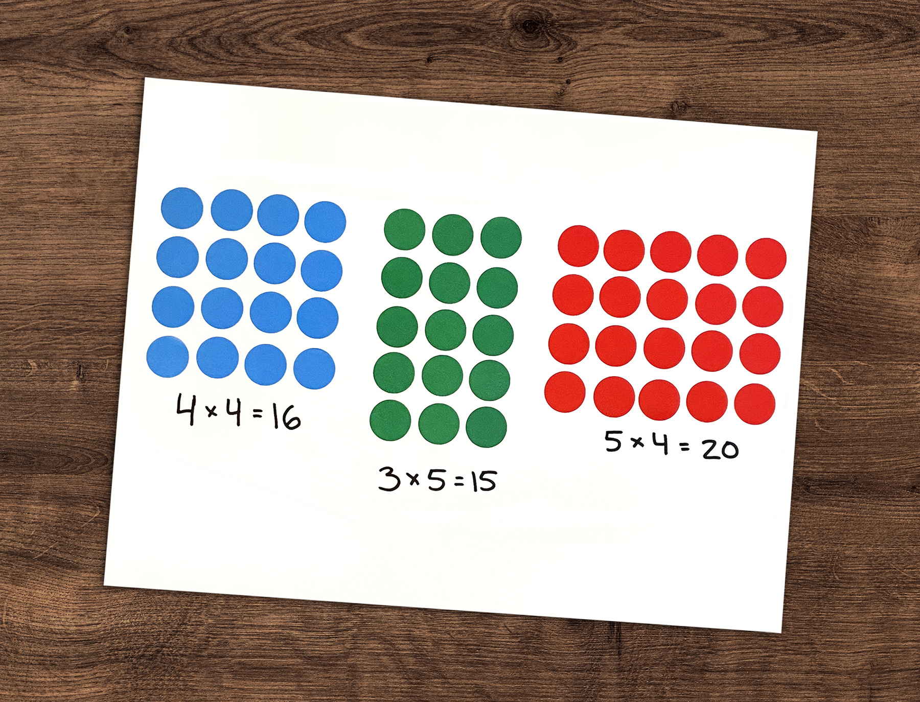 Multiplication Arrays Activity