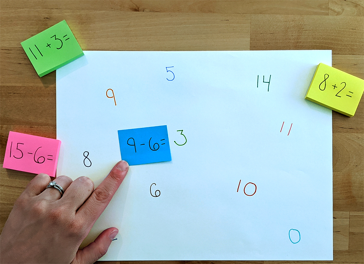 Practice Math Facts with Home Office Items