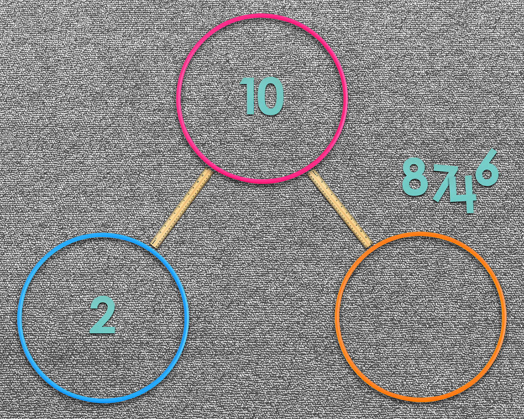 Hula Hoop Number Bond Addition and Subtraction