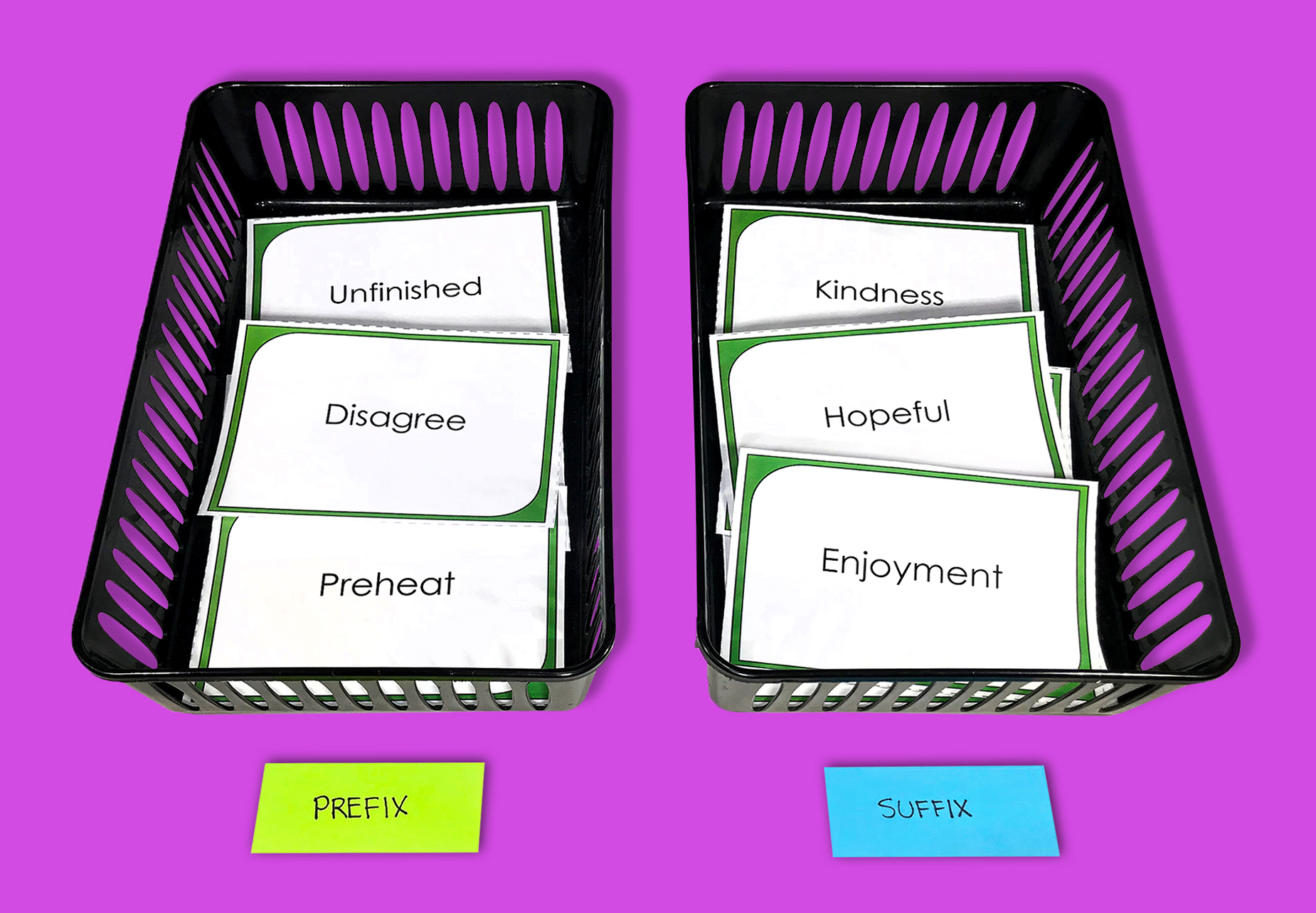 Prefix and Suffix Practice Game