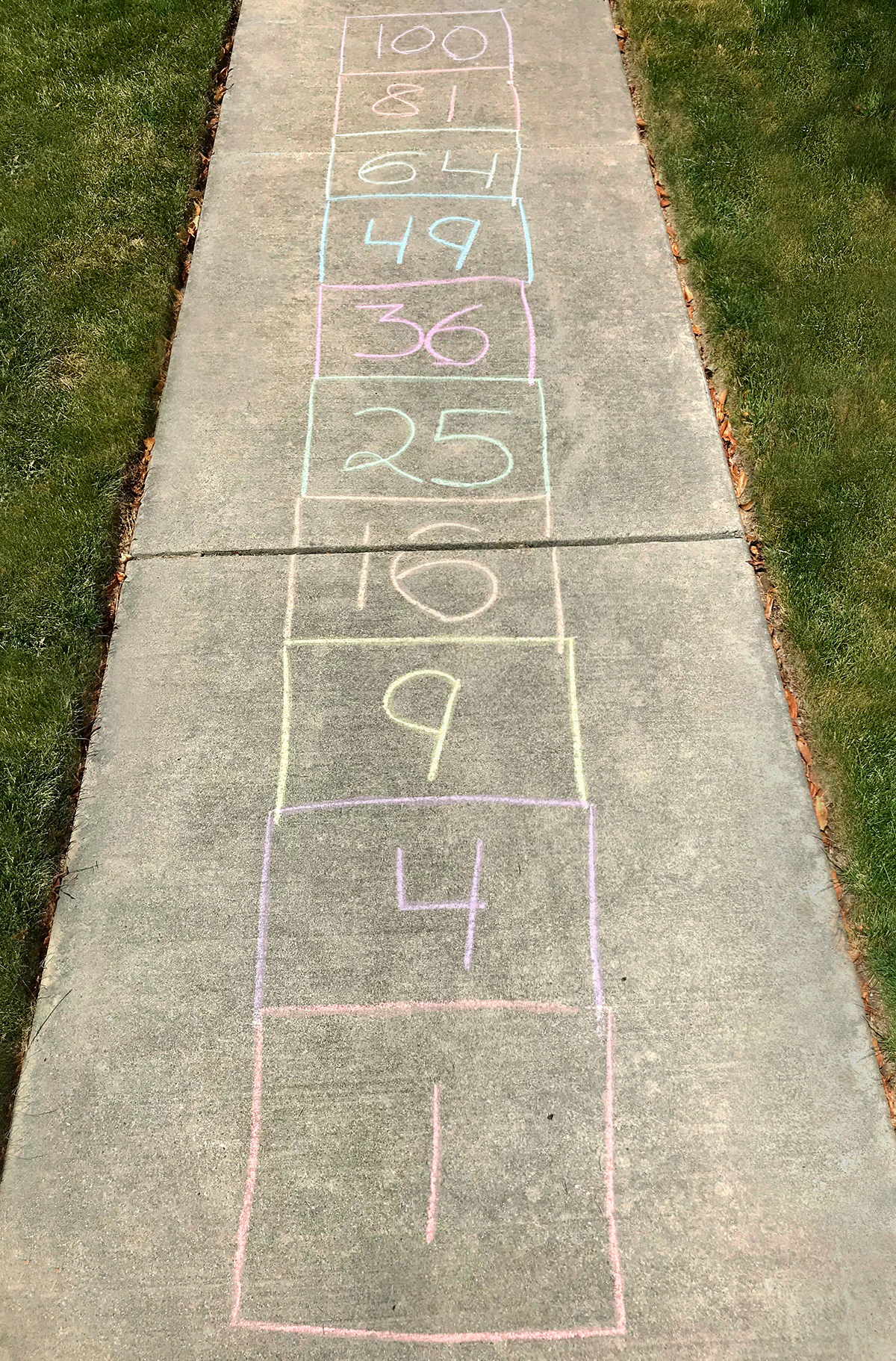 Sidewalk Chalk Multiplication