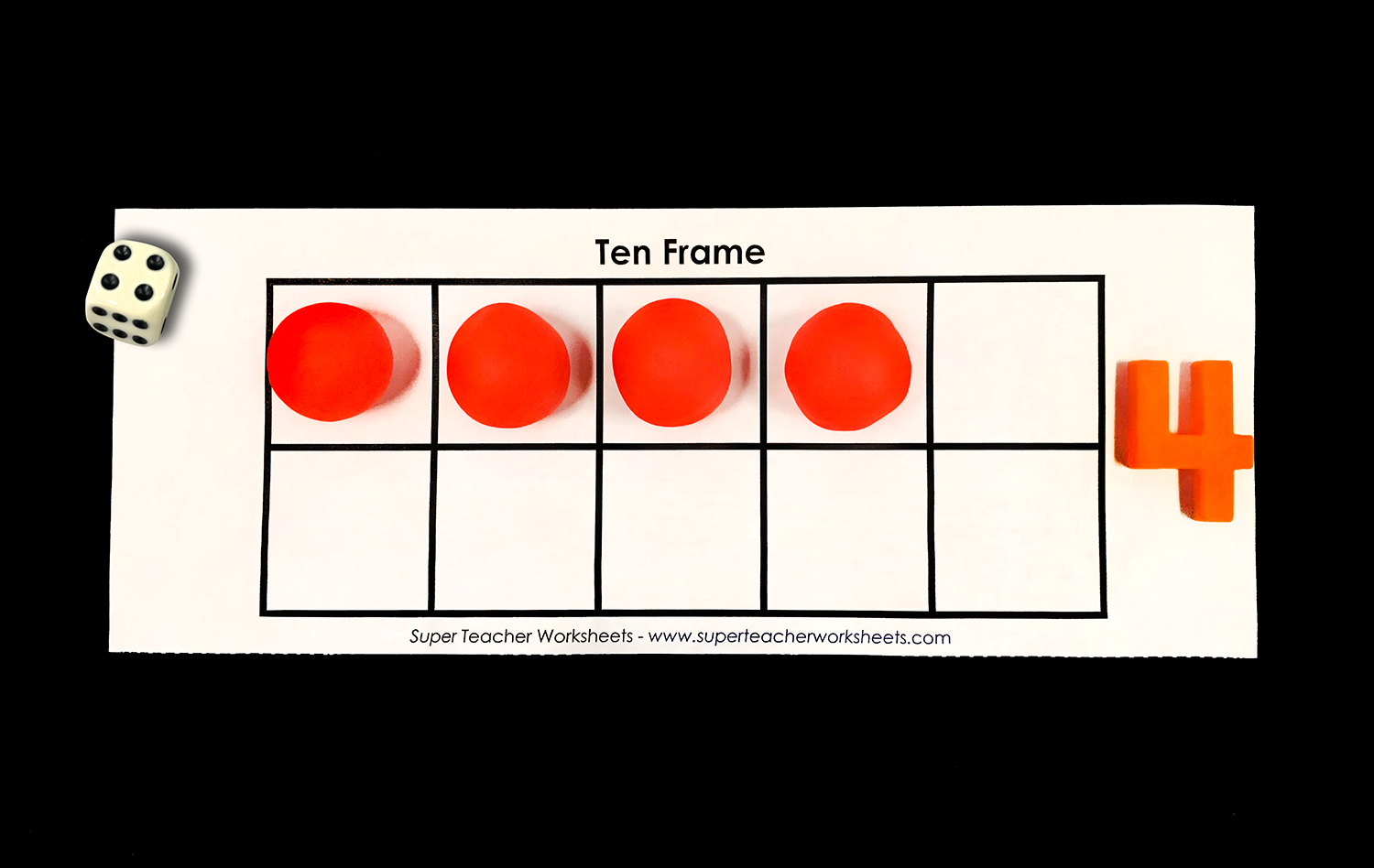 Play Dough Ten-Frames