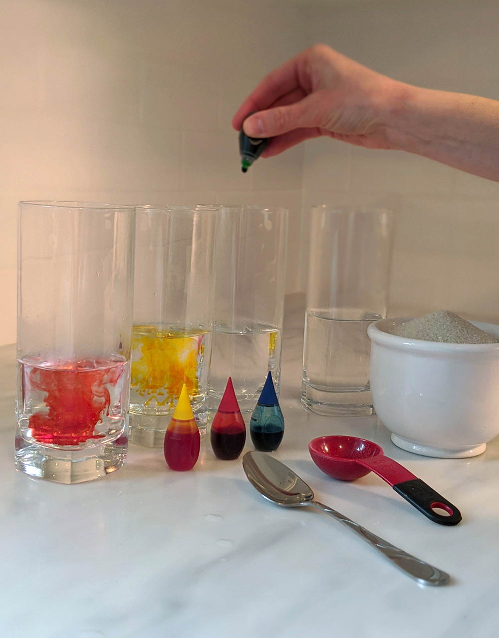 Rainbow Density Science Experiment