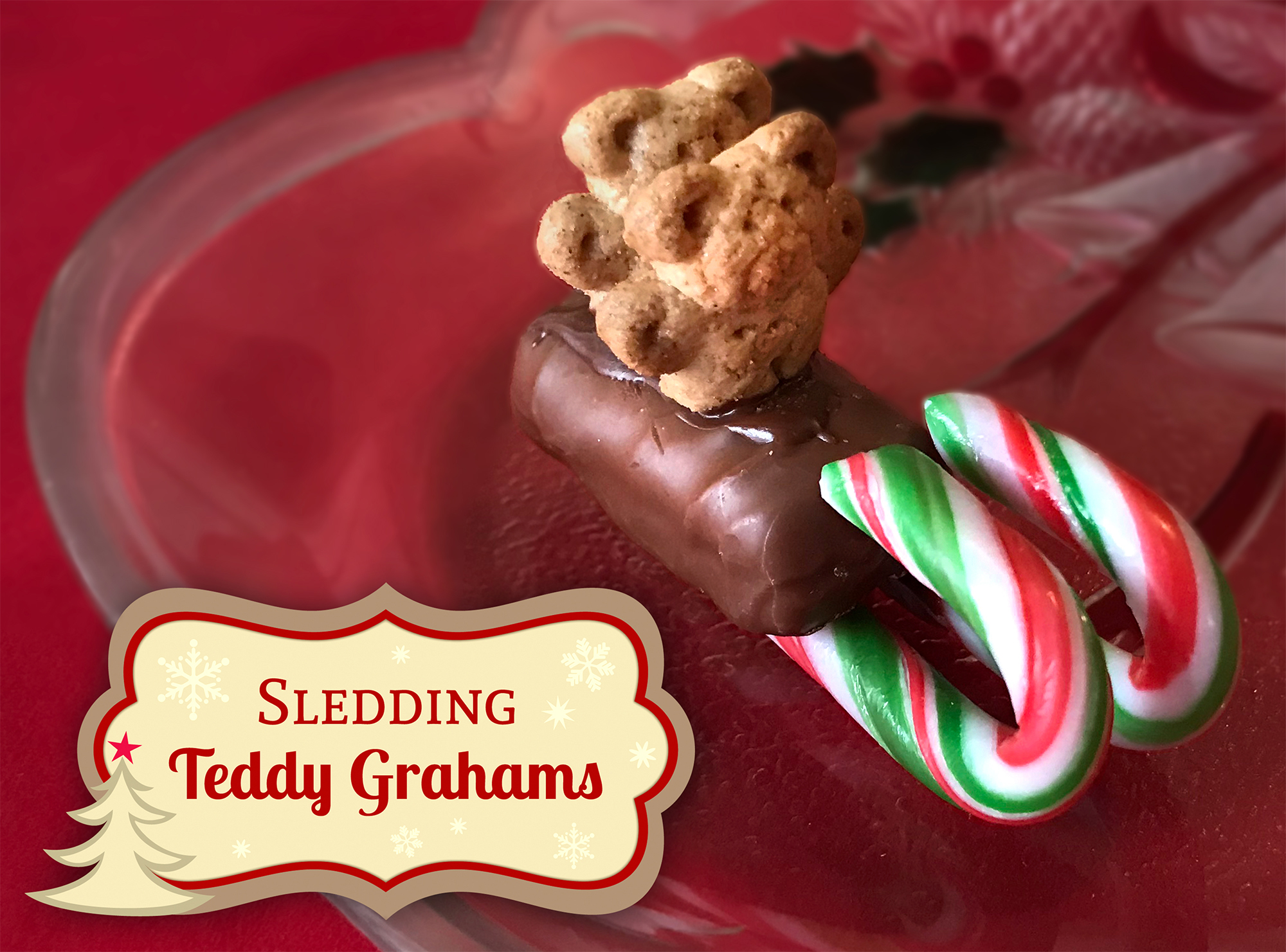 Sledding Teddy Grahams