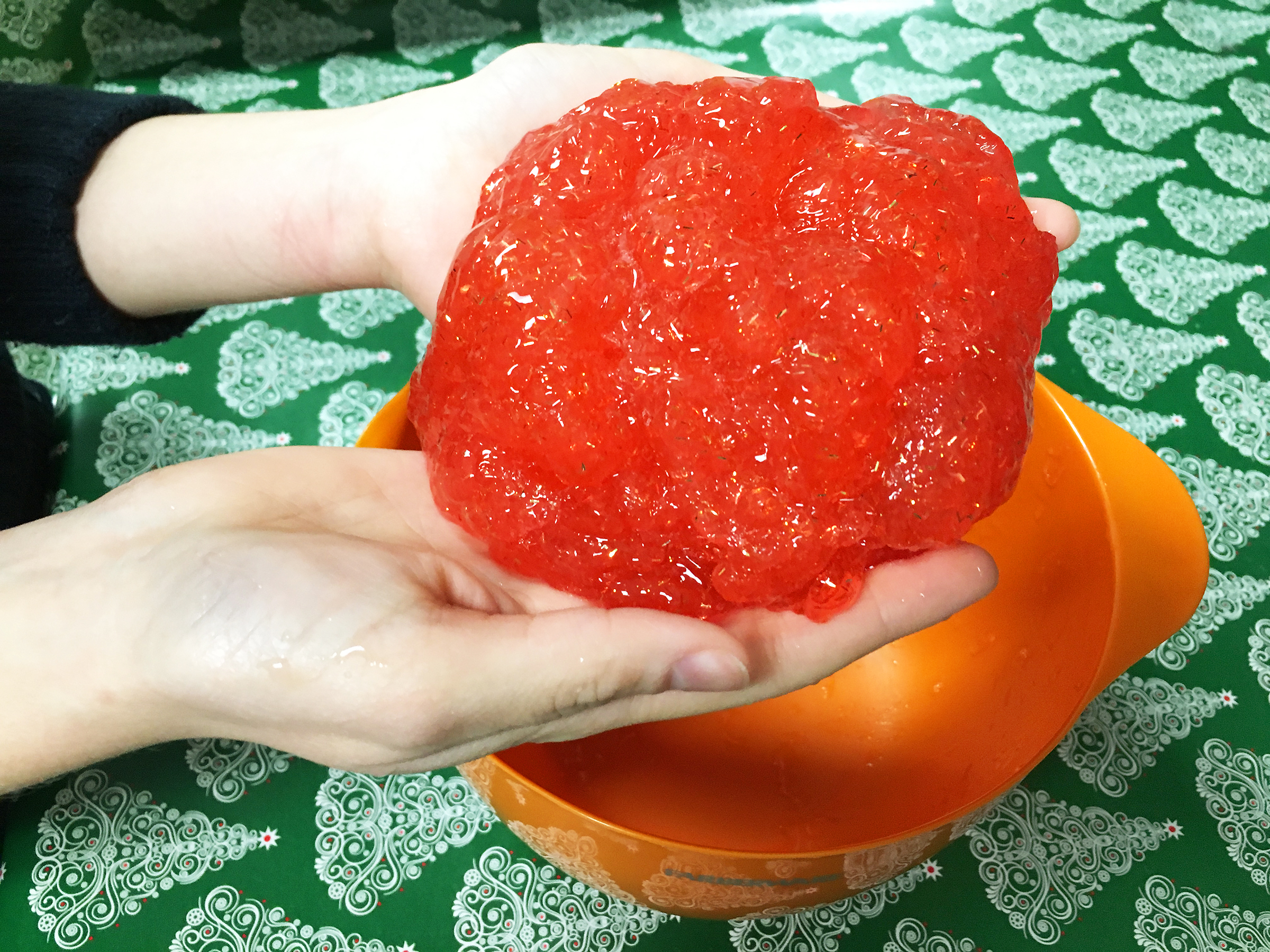 Homemade Holiday Slime Recipe