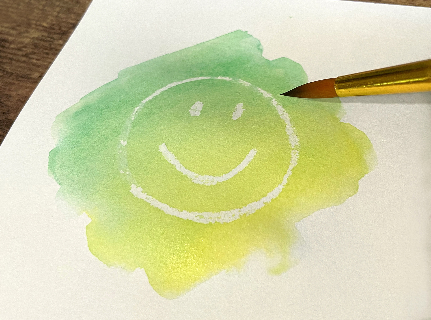 Watercolor Crayon Resist Project
